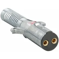 VELVAC T-Grip Plug: Two Pole, 4 ga Wire Gauge, Cables, Spring Guard (MPN 593116)