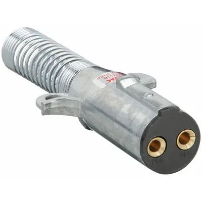 VELVAC T-Grip Plug: Two Pole, 4 ga Wire Gauge, Cables, Spring Guard (MPN 593116) - Fleet and Vehicle Maintenance