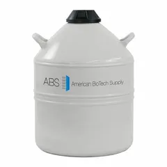 This cryogenic dewar is constructed from aluminum and designed for the storage and handling of liquid nitrogen and other cryogenic liquids. With an overall height of 24 inches and an overall diameter of 17 inches, it is suitable for laboratory and industrial applications requiring ultra-low temperature preservation.