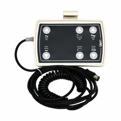 Plastic pendant in black color, designed for use with HillRom healthcare beds. Compatible with manufacturer part number 870. Serves as a patient or nurse call control interface for adjusting bed functions or summoning assistance.