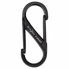 These load-rated S-hook double snap hooks feature a wire gate opening and stainless steel construction. Each hook has a 5 lb working load limit. Suitable for light-duty attachment and organization tasks such as securing keys, tools, or small gear on bags, belts, or lanyards.