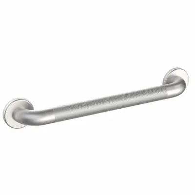 WINGITS Wall Grab Bar: Straight, 42 in Lg, 1 1/2 in Dia, Stainless Steel, Satin - Anti-Microbial Grab Bars