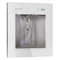 ELKAY Bottle Filling Station: In-Wall, 1.5 gph @ 50°F, Stainless Steel, White, 20 1/2 in Overall Ht (MPN LBWD06WHK)