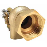 BOB Float Valve: For Water Media, Angle Valve Body, Float Valve Body, Horizontal Piping, Brass, FNPT (MPN R605T-1-1/2-LF)