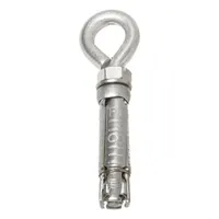 Stainless steel expansion bolt for securing bird control netting to concrete, brick, or masonry surfaces. Silver finish, 3-inch overall length, pack of 10. Suitable for fastening netting in commercial and industrial settings