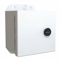 HAMMOND Electrical Enclosure: Steel, 4 in x 4 in x 3 in, NEMA 12/13/3R/4, w/Panel, Solid Cover, IP66 (MPN EJ443LG)