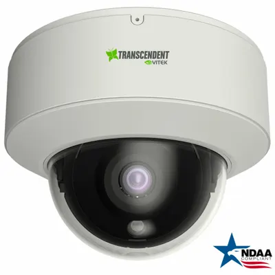 VITEK Camera: Dome, Varifocal, 12 mm Max Focal Lg, 8MP, RJ45, 120° Max Viewing Angle - Varifocal Network IP Video Cameras