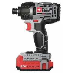 This cordless impact driver delivers 450 in-lb of maximum torque with a no-load speed of 2900 RPM and 3100 impacts per minute. It is suited for fastening applications such as driving screws, bolts, and lag bolts into wood, metal, and concrete.