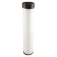 Round/oval engine air filter with radial seal. Overall height 14 7/8 inches. Compatible with Case IH vehicles. Used in agricultural equipment to filter intake air for diesel engines