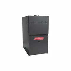 This upflow gas furnace provides 60,000 BtuH heating capacity input and 1,600 cfm air flow. It is California Low NOx Compliant and measures 33-1/2 in x 14 in x 28 in (H x W x D). Suitable for residential whole-house heating in upflow configurations.