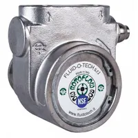 FLUID-O-TECH Rotary Vane Pump: Direct Drive, Stainless Steel Body, 3/8" NPT, 70 gph Max. Flow (MPN PA 211)