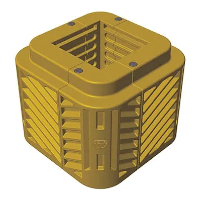 A-SAFE Column Protector: 8 in, 8 in, 8 in, Square, 8 in Compatible Column Dia - Column Protectors with Square Centers