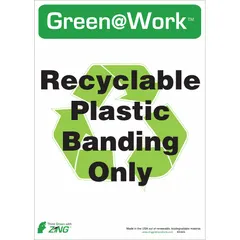 Non-retroreflective, non-glowing plastic signs from the Green@Work line, supplied in packs of 5 with adhesive mounting. Suitable for marking floor or wall areas in industrial facilities, warehouses, and commercial settings.