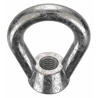 KEN FORGING Eye Nut: 5/8"-11 Thread, Stainless Steel, Plain, Oval, 1 1/2 in Inside Dia - Stainless Steel Eye Nuts