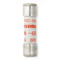 Semiconductor Fuse: FWC Series, Fast-Acting, 16 A, 600 V AC, 700 V DC DC Volt Rating, Non-Indicating (MPN FWC-16A10F)