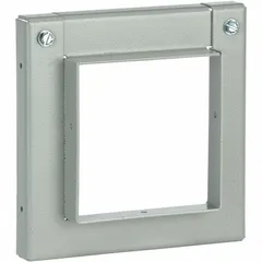 This reducer transitions between 4-inch and 6-inch heights in indoor wireway systems. Constructed from 16-gauge steel with an ANSI 61 polyester powder finish, it is supplied without knockouts. Used to connect different-sized wireway sections for a continuous cable pathway.