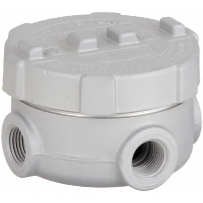 APPLETON ELECTRIC Conduit Outlet Body: Aluminum, GRU, 1/2 in Trade Size, XAT Body - X, XAT and XTF Round Body - Cross Type