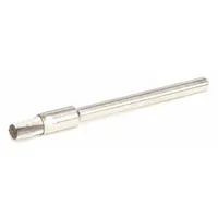 This miniature end brush features crimped stainless steel fill for light-cleaning and precision deburring on stainless steel surfaces. With a 3/16 in diameter and 1/8 in shank, it is suited for accessing tight spots in industrial maintenance, tooling, and fabrication applications