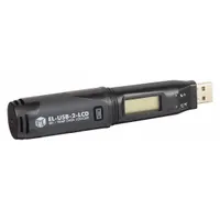 LASCAR Data Logger: -31°F to 176°F, -35°C to 80°C, EL-USB-1, Temp, USB, Wall Mount Clip