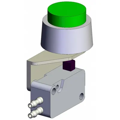 SMC Shuttle Valve: VM1000 Series, Extended Button Actuator, 3 Ports, 4 mm Push-On - VM Series Manual Air Control Valves