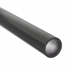 This PVC-coated metal conduit consists of a steel core with a black PVC finish, providing mechanical strength and corrosion resistance. It is used to protect electrical wiring in environments where moisture, chemicals, or corrosive atmospheres are present. The 10 ft length and 3-1/2 in trade size suit industrial wiring installations.