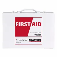 FIRST AID ONLY First Aid Kit and Housing: 460 Components, ANSI/ISEA Z308.1-2021, Type I/II, Class B (MPN 54765-021)