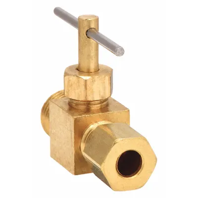 OEM Needle Valve: Inline Valve Body - Brass Straight-Body Needle Valves