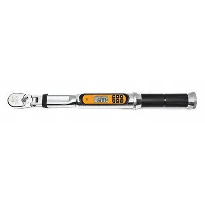 GEARWRENCH Electronic Torque Wrench: Ratcheting, 16 in Overall Lg - Flex-Head, Electronic Torque & Angle Wrenches