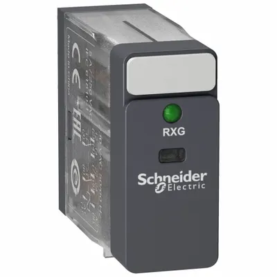 SCHNEIDER Plug-In Relay: Socket Mounted, 5 A Current Rating, 120V AC, DPDT - Socket-Mounted Relays