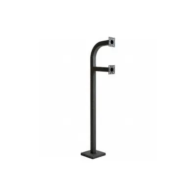 PEDESTAL PRO Dual Head SUV Pedestal: 58 in Overall Ht, Black, Pedestal, 12 in x 8 in - Pedestals for Gate Operators