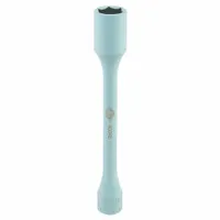 This 7/8 in torque limiting socket stick is constructed from chrome molybdenum/steel and features an aqua finish. Designed for use with 1/2 in air impact tools, it limits applied torque to help prevent over-tightening during wheel installation in automotive and industrial maintenance