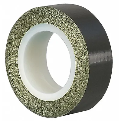 TAPECASE Cloth Tape: 3 in Wd, 5 yd Lg, 5 mil Thick, Silicone, Polyethylene Coated Cloth - PTFE Slick Surface Tape