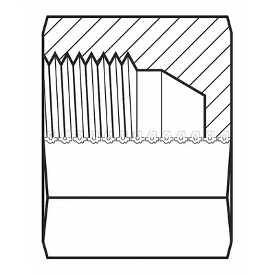 ADAPTALL Hydraulic Hose Adapter: Steel, 22 mm Fitting Size, Male - Hydraulic Hose Caps