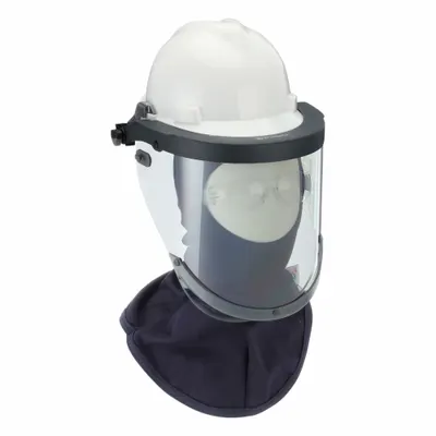 NATIONAL SAFETY APPAREL Arc Flash Head Protection Kit - Category 2 Face Shields with Hard Hat