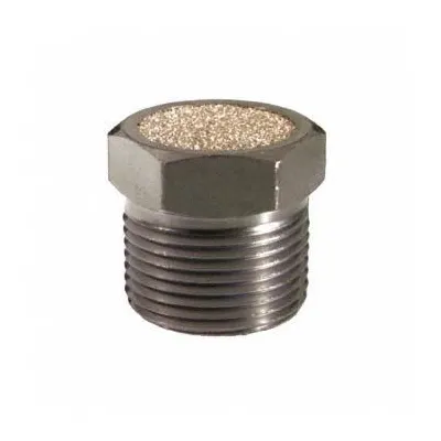 BONOMI MUFFLER: 1/4 in NPT, 9/16 in Hex Size, 40 micron, Bronze - Pneumatic Breather Vents