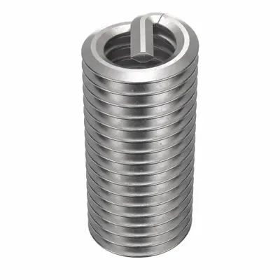 HELI-COIL Helical Insert: Tanged Tang Style, Free-Running, M6-1.00 Thread Size, Plain - Free-Running Tanged Helical Inserts
