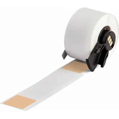BRADY Wraparound Label: 4 in x 1 in, 1 in, Vinyl, Orange (Matte) - Brady Precut Label Rolls