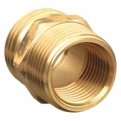 WESTWARD Garden Hose Adapter: 1/2 in x 3/4 in Fitting Size, Male x Male, Rigid - GHT-to-NPT Adapters & Connectors