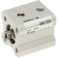 Compact Cylinder: 12 mm Bore Dia, 10 mm Stroke Lg, Non-Magnetic Piston, Tapped Hole Mount (MPN NCQ2A12-10S)