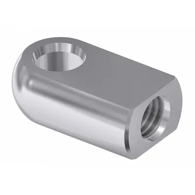 BANSBACH EASYLIFT Hinge Eye End Fitting: Aluminum - Gas Spring End Fittings