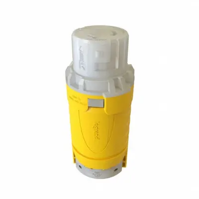 LEGRAND Locking Connector: Non-NEMA, Yellow, 125V AC, 50 A Current Rating, 2 Poles - General Purpose Connectors
