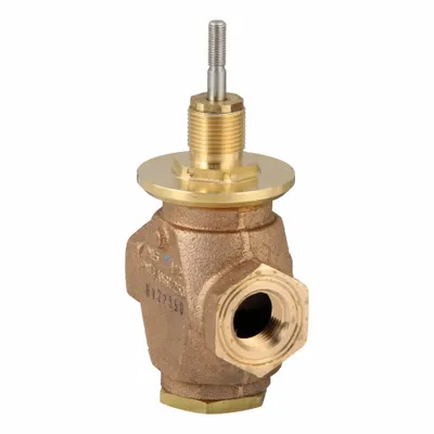 JOHNSON CONTROLS Hydronic Globe Valve: 2-Way, 4.6 CV Flow, 1/2 in Female NPT, Bronze Body - 2-Way NPT Connection Globe Valves