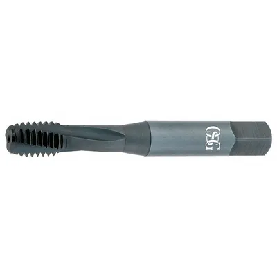 OSG Spiral Flute Tap: #8-32 UNC, H4 / 2B-3B, 2 Flute, Bottoming Chamfer - Spiral-Flute Taps for Steel & Stainless Steel