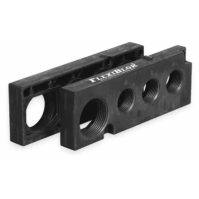 NUMATICS End Plate Kit: Compatible Series Mark 55, Numatics, Left/Right - Numatics Mark 55 Plates