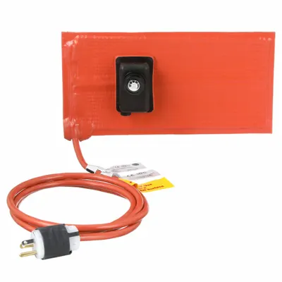 BRISKHEAT Heating Blanket: 218°C Op Temp - Max, 12 in Overall Lg, 6 in Overall Wd - Silicone Heating Blankets