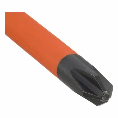 KLEIN TOOLS Insulated Screwdriver, #2 PH, 6": Long Lg, Not ESD Safe, Not Tether Capable - Insulated Phillips Screwdrivers