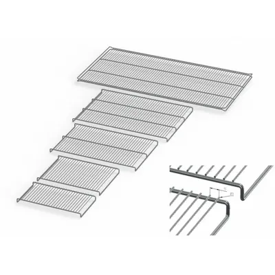 MEMMERT Grid Shelf: Stainless Steel, 10 in Overall Dp, Incubators - Shelves & Racks for Lab Heating Equipment