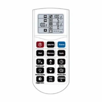ALBEO Remote: 6 in Lg, 3 in Wd - Remote Controls for Bay Lights
