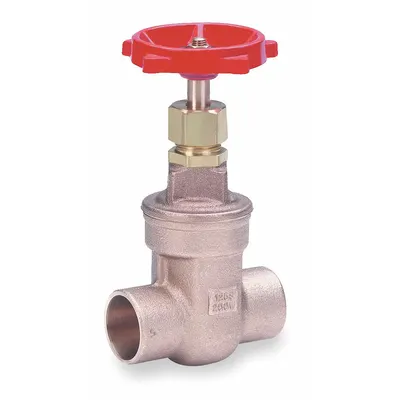 MILWAUKEE VALVE Gate Valve: 3 in, Bronze, Non-Rising, Sweat x Sweat - Non-Rising Stem Bronze General Purpose Gate Valves