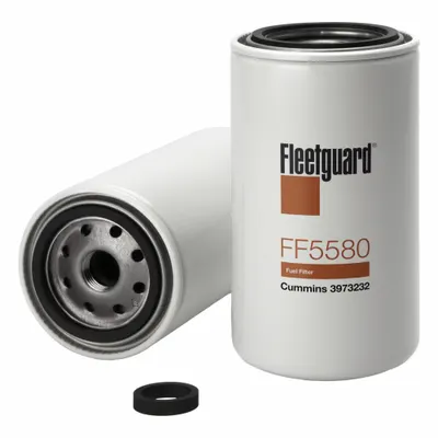 FLEETGUARD Automotive Fuel Filter: 12 5/8 in Overall Lg, 3 11/16 in Outside Dia, Diesel Fuel - Spin-On Fuel Filters